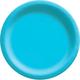 Caribbean Blue Extra Sturdy Paper Dinner Plates, 10in, 50ct